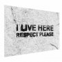 Juliste - I Live Here, Respect Please