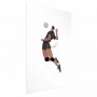 Juliste - Volleyball Player on a Light Background - Illustration