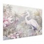Juliste - Heron Wading in a Pond - illustration in light colors
