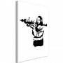 Taulu - Banksy Mona Lisa with Rocket Launcher (1 Part) Vertical