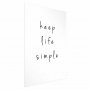 Juliste - Keep Life Simple