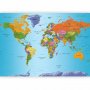 Fototapetti - World Map: Colourful Geography