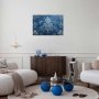 Juliste - Retro Ornament in Worn Blues