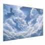 Juliste - Blue Sky Breaking Through White, Fluffy Clouds