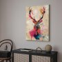 Taulu - Watercolor Deer (1 Part) Vertical