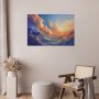 Juliste - Sunset Over a Cloudy Sea: A Wonderful Symphony of Colors