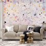 Fototapetti - Terrazzo in Confetti Style Violet-Pink Colorful Pattern