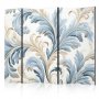 Sermi - Baroque Ornaments in Light Creamy Blue Colors