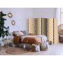 Sermi - Drawn Pattern in Spots and Dots - in Shades of Orange and Ecru
