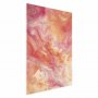 Juliste - Fiery Colors - dynamic shapes in fire and pink tones