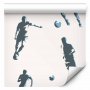 Tapetti - Football Characters - Action and movement in silhouettes on a light background