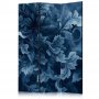 Sermi - Abstract Ornaments - Dark Blue Victorian Leaves