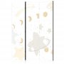 Sermi - Fairy-Tale Galaxy - Moon Phases in Shades of Yellow Among Stars in Beige and Ash Colors with Stardust