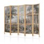 Japanilainen sermi - Antique Landscape - Greek Temple on a Hill Among Lush Vegetation