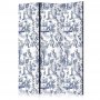 Sermi - Rome and Botany - Blue Pattern with a Greek and Plant Motif