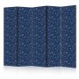 Sermi - Cosmic Fantasy - Pattern with Suns Moons and Dragonflies on a Dark Background