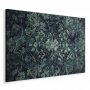 Taulu - Oriental Pattern Carpet: Emerald Ornaments and Worn Patterns