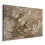 Taulu - Floral Ornaments Carved in Delicate Sepia and Brown Shades