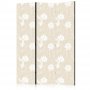 Sermi - Fish and Water Lilies - Bright Oriental Fish Swimming Among Water Flowers on a Delicate Sand-Beige Background