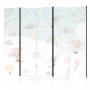 Sermi - Balloons in the Sky - Balloons in Pastel Colors Flying Through a Cloudy Sky - Among Rainbows and Stars