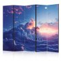 Sermi - Nighttime Concert in the Mountains: Clouds Illuminated by the Last Rays of the Sun