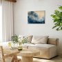Taulu - Landscape with Trees in Illustrative Style Fairy-Tale Blue Forest