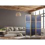 Japanilainen sermi - School of Small Fish - Illuminated Oceanic Depth in Shades of Navy Purple and Gray with a School of
