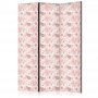 Sermi - Pink Blossoming - Flowers in Warm Colors on a White Background