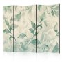 Sermi - Watercolor Botanical Motif - Delicate Green-Beige Leaves