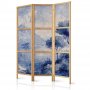 Japanilainen sermi - Italian Landscape - Lake Como Painted in Shades of Blue