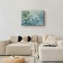 Taulu - Large Leaves in Shades of Green-Mint: Botanical Motif