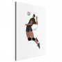 Taulu - Volleyball Player on a White Background - Illustration