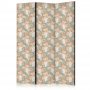 Sermi - Little Bouquets - Exotic Flowers and Leaves on a Gray-Green Background
