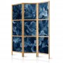 Japanilainen sermi - Abstract Ornaments - Dark Blue Victorian Leaves