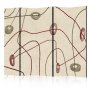 Sermi - Labyrinth with Beads - Minimalist Abstraction on a Worn Background