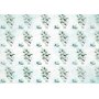 Fototapetti - Mint nature - uniform pattern in floral motif with green leaves