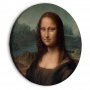 Pyöreä taulu - Leonardo Da Vinci - Gioconda - Painted Portrait of the Mona Lisa