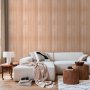 Tapetti - Light Wood - Vertical panels in a warm beige shade