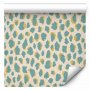 Tapetti - Giraffe Pattern - animal pattern in turquoise spots on a light background