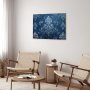 Taulu - Retro Ornament Decorative Motif in Worn Blues