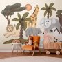 Fototapetti - Childrens Africa - Animals With Simple Shapes