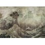 Fototapetti - Great wave in Kanagwa in retro style - landscape of rough sea