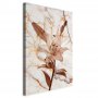 Taulu - Elegance of a Flower (1-part) - Delicate Lily on Marble in Sepia