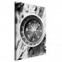 Taulu - Direction of the Road (1-part) - Black and White Compass on Tree Background