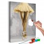 DIY kangas maalaus - Yellow Ballerina
