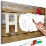DIY kangas maalaus - Home with Heart