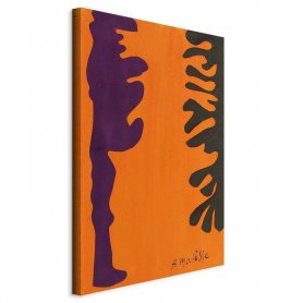 Taulu - Henri Matisse – Black and Violet Arabesques on Orange