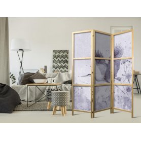 Japanilainen sermi - Majestic flight - a crane in flight in monochrome, cool colours