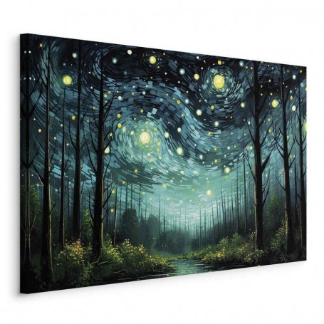 Taulu - Starry night - a contemporary version of Van Goghs night sky