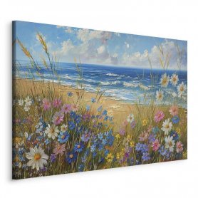 Taulu - Seascape – wildflowers and a view of the rough sea